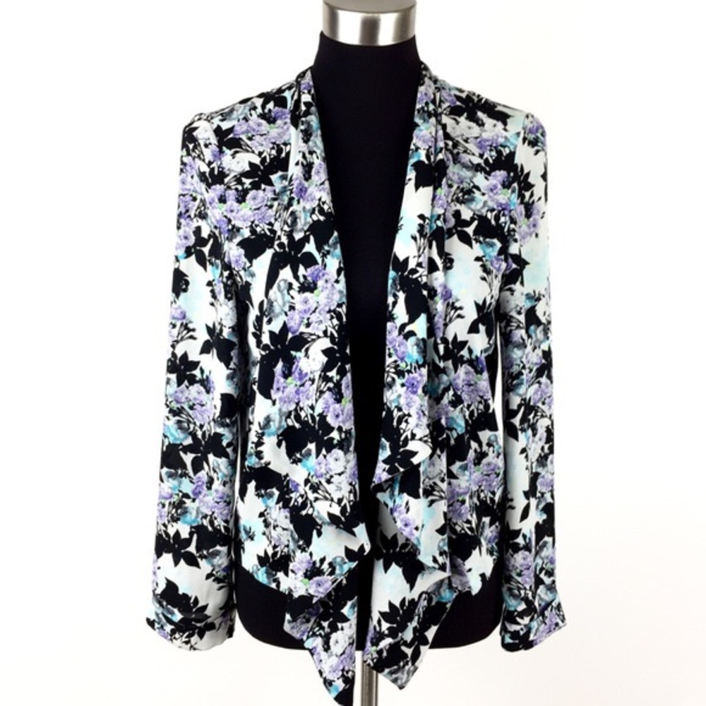 Astr Floral Draped Blazer